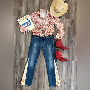 🔥🔥🔥Custom Embellished Levi’s Cowboy Carter Concert Outfit